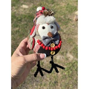 2021 Holiday Time Table Top Decor Fabric Bird Walmart Christmas